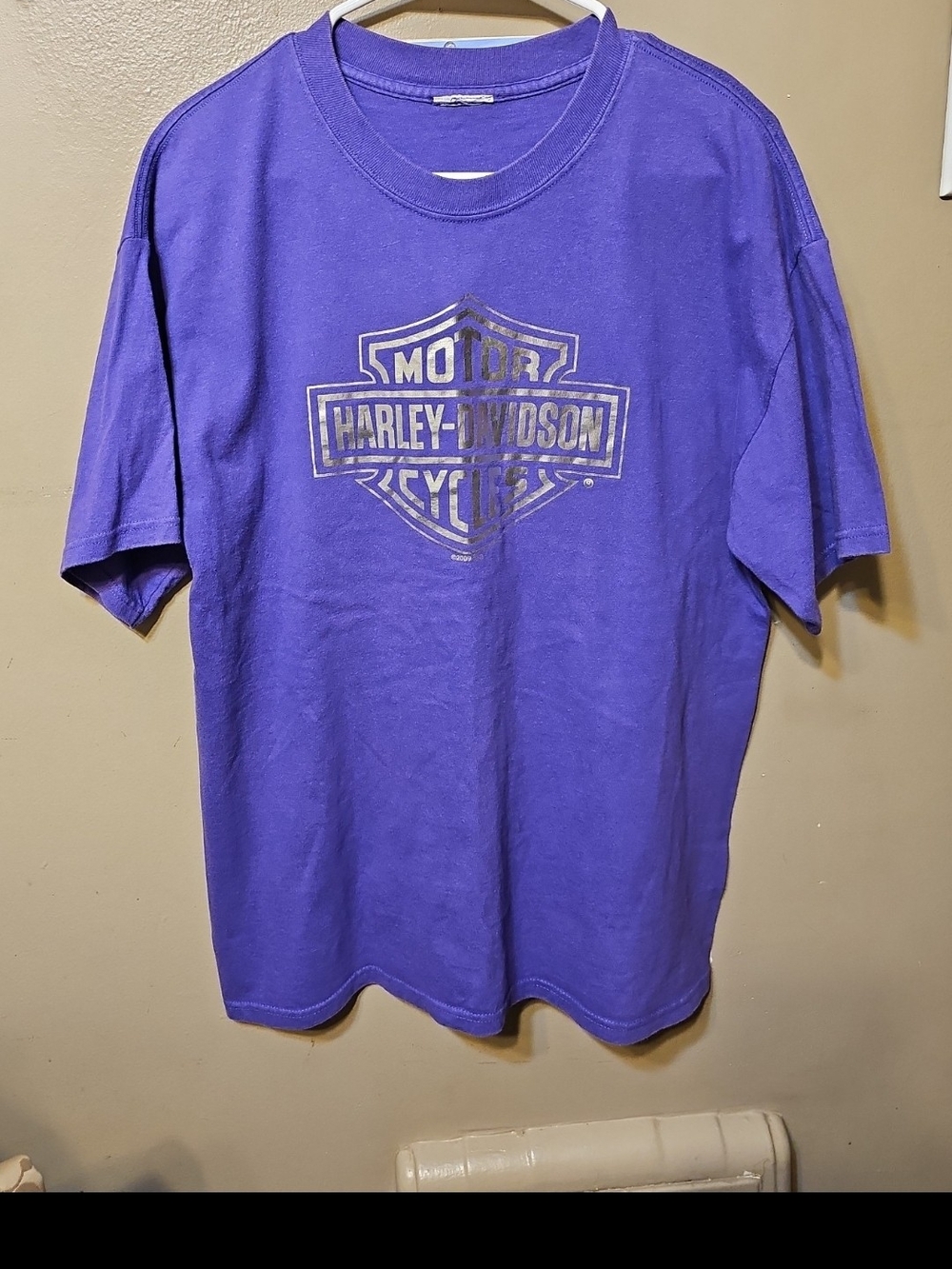 Harley-Davidson Purple Short Sleeve Logo Tee for Men